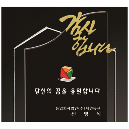 금속 투톤 크리스탈 상패11 #4