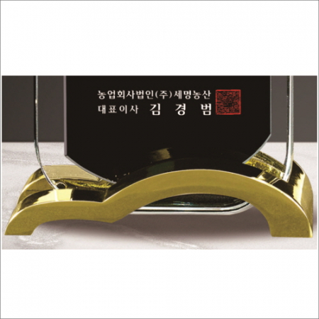 금속 투톤 크리스탈 상패11 #6