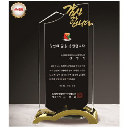 금속 투톤 크리스탈 상패11 #2