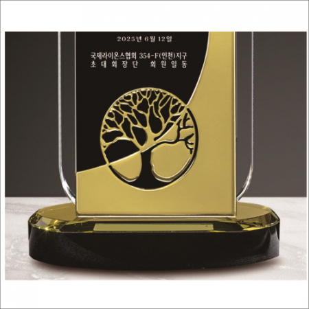 금속 투톤 크리스탈 상패5 #4