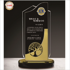 금속 투톤 크리스탈 상패5