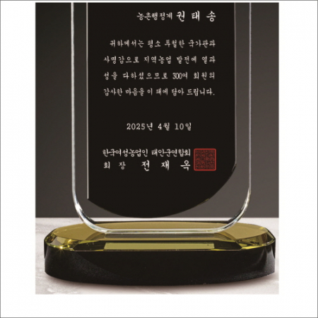 화이트 블랙 투톤 크리스탈 상패3 #4