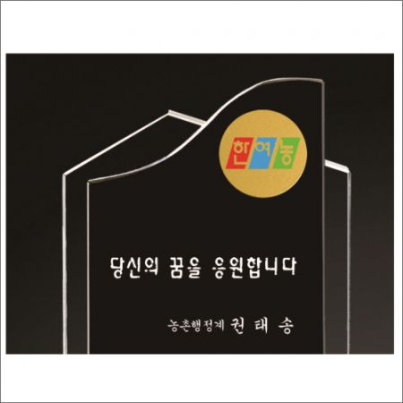 화이트 블랙 투톤 크리스탈 상패3 #3