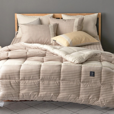 컬러풀 라인 세미 사계절 차렵이불 싱글/더블 4색상  고급침구가방증정 #4