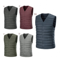 경량 오리털 패딩 조끼 V넥 다운 베스트