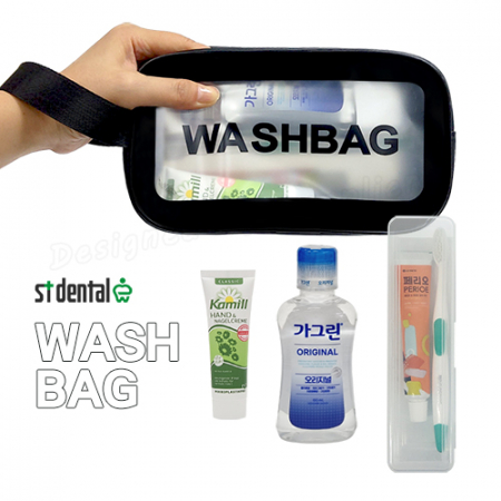 휴대용세면백 2호 M케이스 LG칫솔치약 카밀핸드크림 가그린100ml 여행용세트(쇼핑백포함) #3