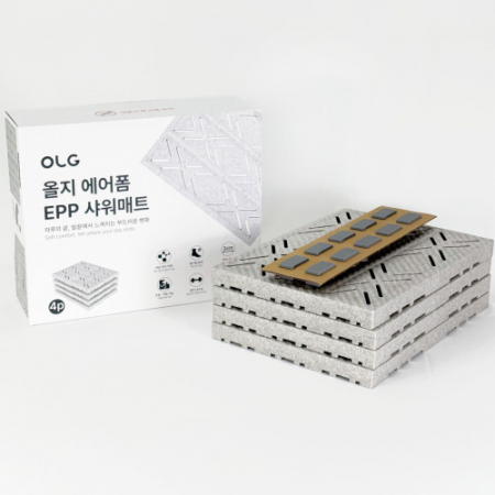 올지 에어폼 EPP 욕실매트 4P세트 미끄럼방지 화장실 매트 건식 세탁실 다용도실 현관 #9