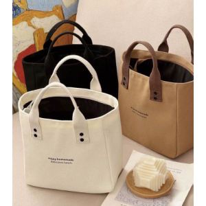 도시락가방 단단한 에코백 토트백 고급 손가방 런치백
