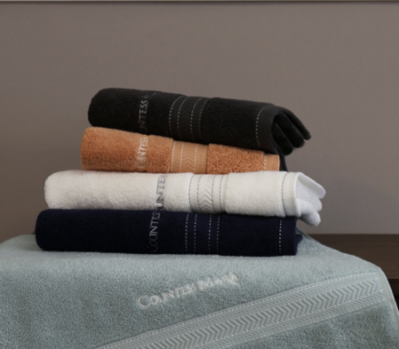 [송월타올] 카운테스마라 스티치 헤링본 전사 타올 30수 160g #3