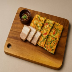 [리베바움] 레인트리 프리미엄 통원목 플레이팅 도마 웨이브 사각 대 L