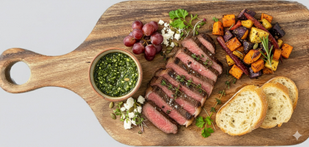 [리베바움] 레인트리 프리미엄 통원목 플레이팅 도마 핸들 대 L #2