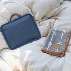 숨결나비 불랑킹 극세사 담요 가방세트