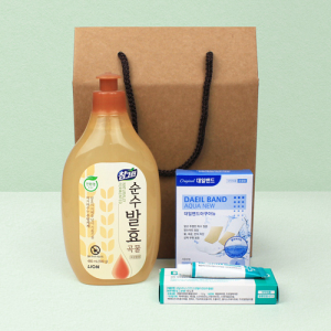 참그린 주방세제 480ml + 대일밴드 아쿠아 방수밴드 혼합 12매 + 닥터스킨 상처연고 + 끈케이스