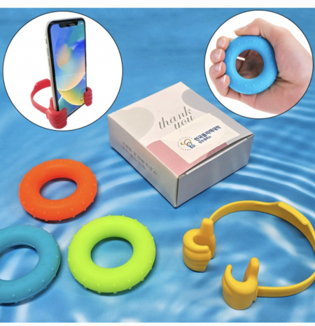 지압 악력기 마사지볼 스트레칭 마사지기(손지압기+핸드폰 거치대) #3