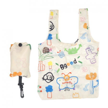 러블리 대용량 장바구니 (접이식 고리형) #4