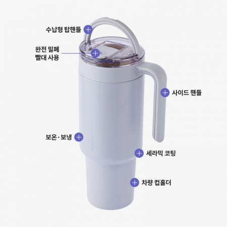 락앤락 메트로 카페 듀얼핸들 세라믹 텀블러1.2L HA #3