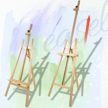 올지 원목 높이조절 이젤 나무 스탠드 포스터 전시용 #3