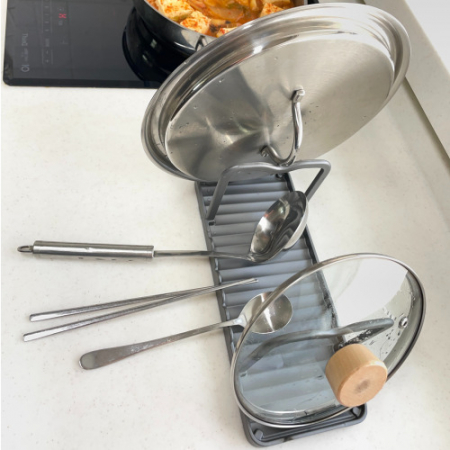 올지 조리도구 거치대 1단 냄비뚜껑 받침대 국자 집게 #8