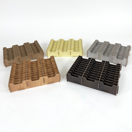 올지 우드 명함보관함 60칸 쿠폰 꽂이 카드 사원증 대형 #3