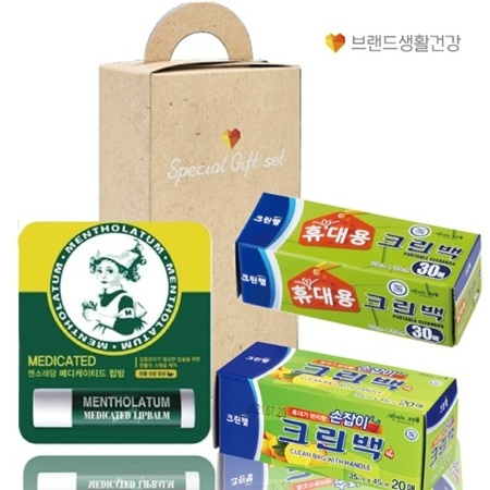 크린랩휴대용크린백+손잡이형20매+멘소래담립밤 #2