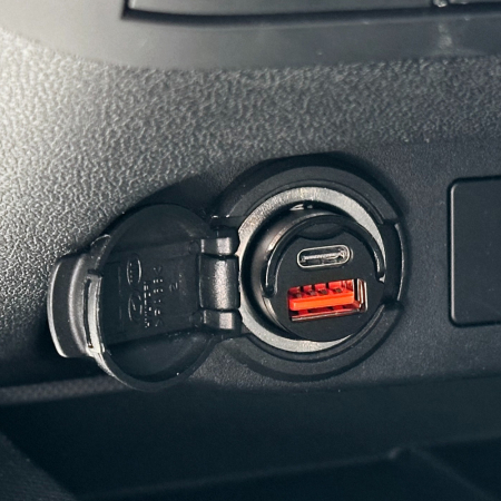 올지 히든 시거잭 100W 더블 멀티 충전 시가잭 2구 소켓 차량용 C타입 5핀 #4