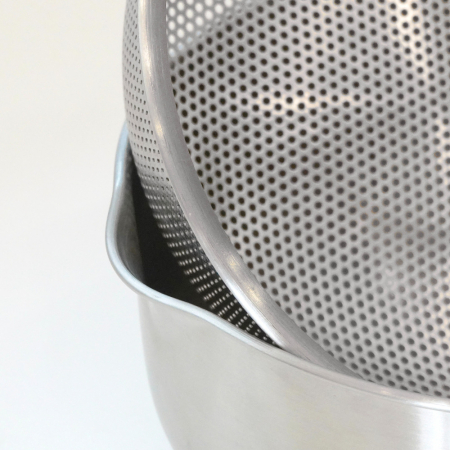 올지 스텐 304 채반 믹싱볼 2단세트 다용도 세척 볼 깊은 주방 보울 #5