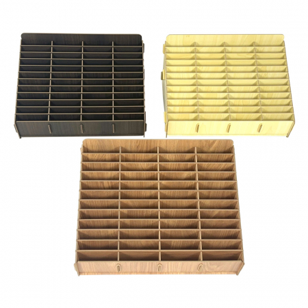 올지 우드 핸드폰보관함 휴대폰 보관함 48칸 수거함 정리 수납 학원 학교 회사 #4