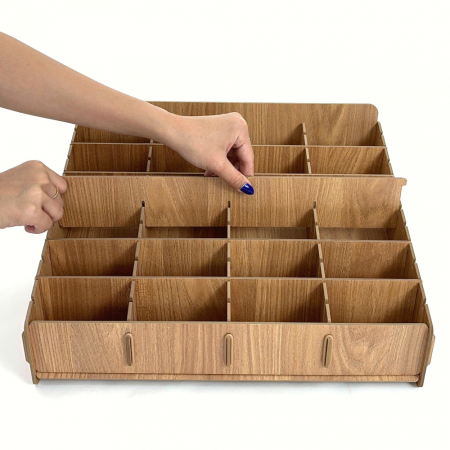 올지 우드 핸드폰보관함 휴대폰 보관함 48칸 수거함 정리 수납 학원 학교 회사 #5