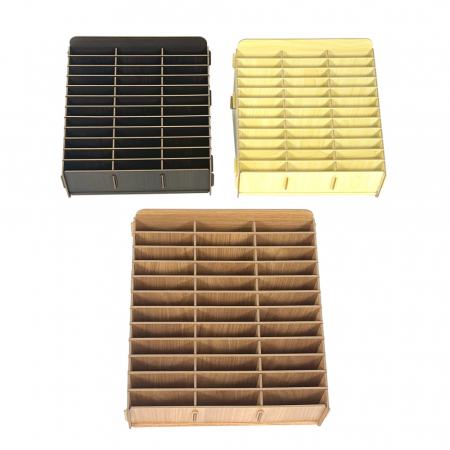 올지 우드 핸드폰보관함 휴대폰 보관함 36칸 수거함 정리 수납 학원 학교 회사 #4