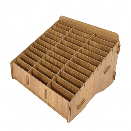 올지 우드 핸드폰보관함 휴대폰 보관함 36칸 수거함 정리 수납 학원 학교 회사 #6