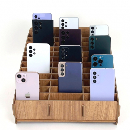 올지 우드 핸드폰보관함 휴대폰 보관함 36칸 수거함 정리 수납 학원 학교 회사 #3