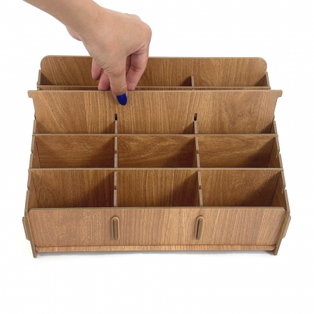 올지 우드 핸드폰보관함 휴대폰 보관함 24칸 수거함 정리 수납 학원 학교 회사 #4