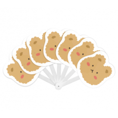 캐릭터 7쪽 접이식 부채