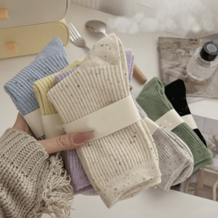 여성발목양말 여성땡땡이양말 긴양말 패션양말 #2