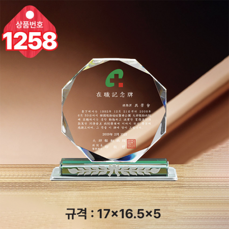 크리스탈 상패 1256 #4
