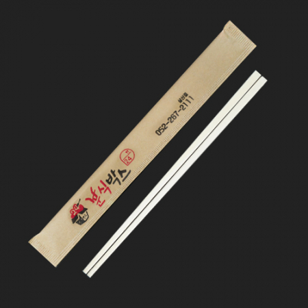 인쇄 크라프트 7인치 나무젓가락(백양목) 1박스 2800개 #2