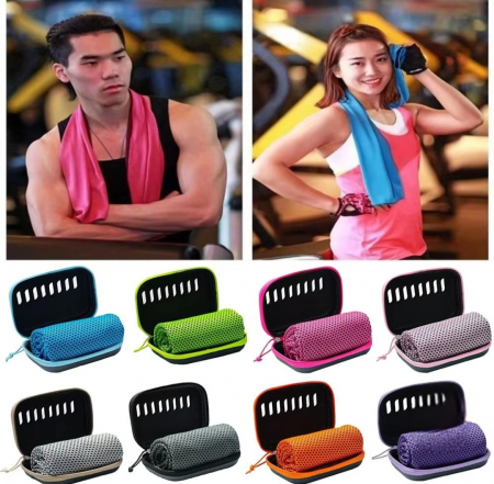 지퍼파우치 쿨링 스포츠타월 쿨타올 쿨스카프 타월 타올 스포츠타올 쿨타월 수건세트 타올세트 타올선물세트 #2