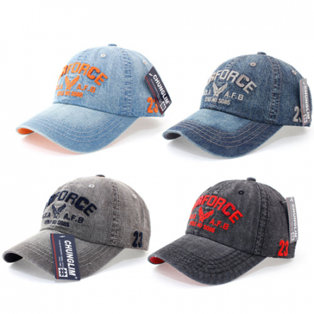 USA 데님 볼캡 캐주얼 청모자 #2