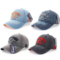 USA 데님 볼캡 캐주얼 청모자