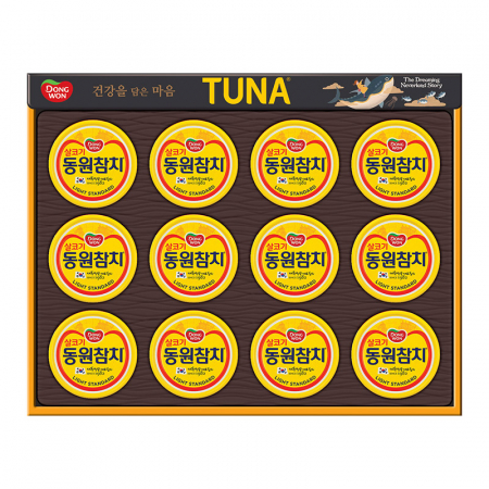 명절선물세트 동원참치 S12호, 라이트 스탠다드 참치 90g 12캔, 쇼핑백 동봉, 박스단위 무료배송 #2