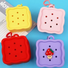 아기자기 악세사리 사각 미니 파우치 지비추홀