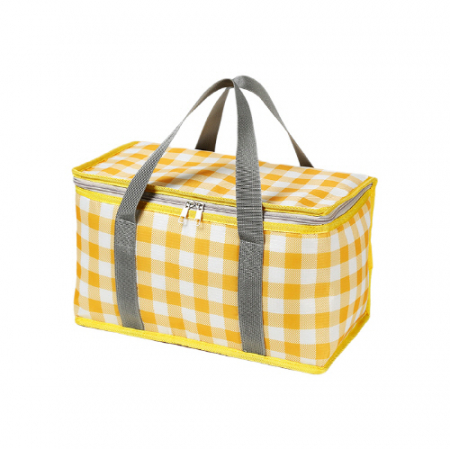 대용량 피크닉 체크 보냉백 #2