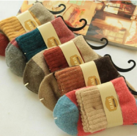 칼라 가을 양말 #2