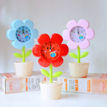 꽃 탁상 시계, 색상 3가지 2종 #2