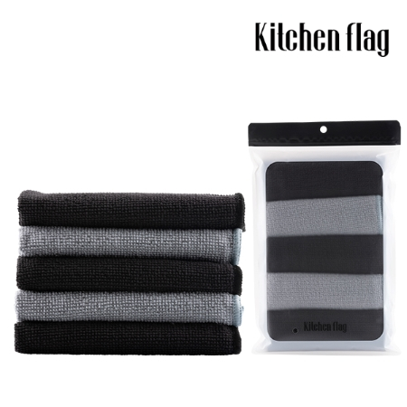 키친플래그 다용도 극세사 행주 5종 세트 #2