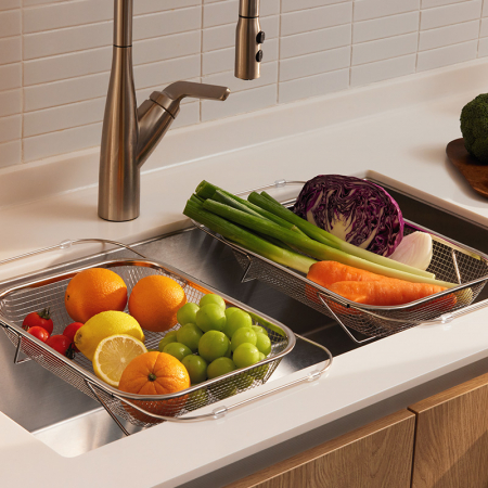 키친플래그 스테인레스 304 싱크대 슬라이드 채반 #2