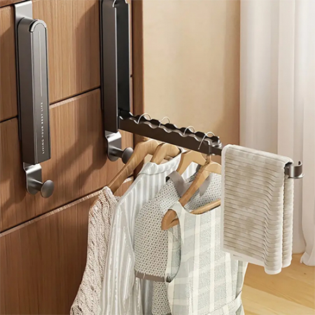 TH21 드릴 없이 설치하는 확장형 메탈 후크 건조대 #2