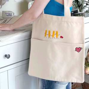 큐피트화살 사랑이 투포켓 에코백