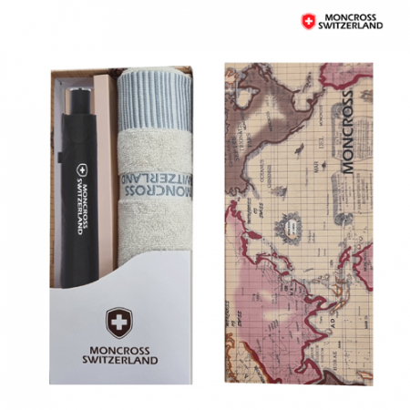 몽크로스 3단 데코 우산 + 몽크로스 바코드 타올 1P 세트 #3