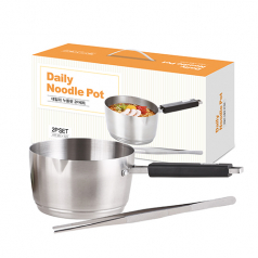 리빙아트 데일리 누들팟 2P세트(라면냄비+집게)